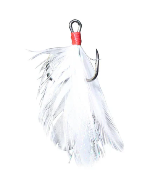 Twisted Treble Hooks Feathered